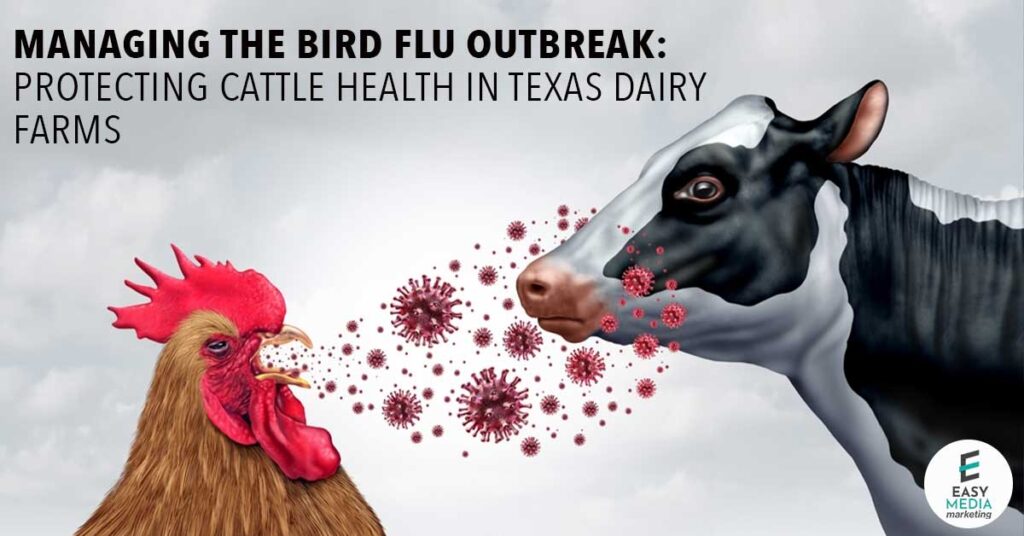 Bird giving flu to a cow